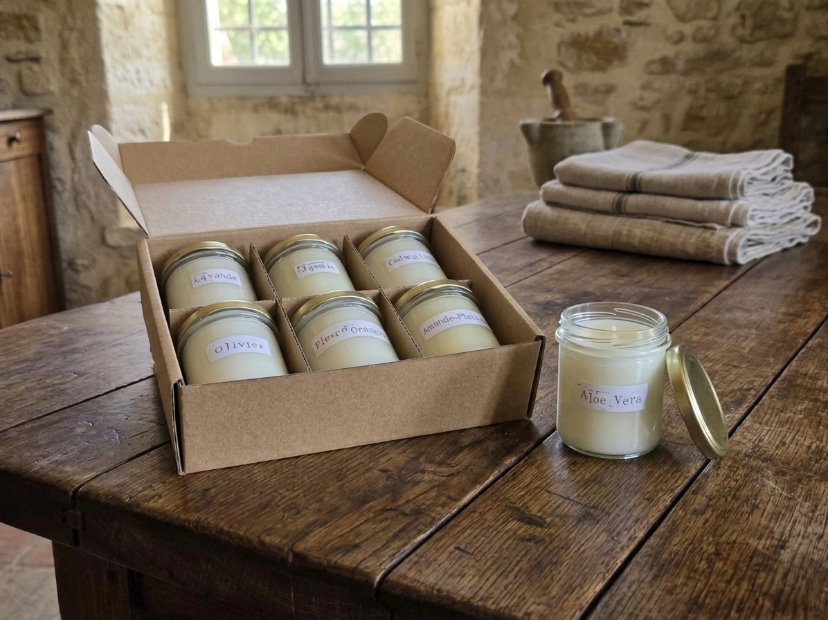 bougies vegetales parfumees x6 latelierdescires