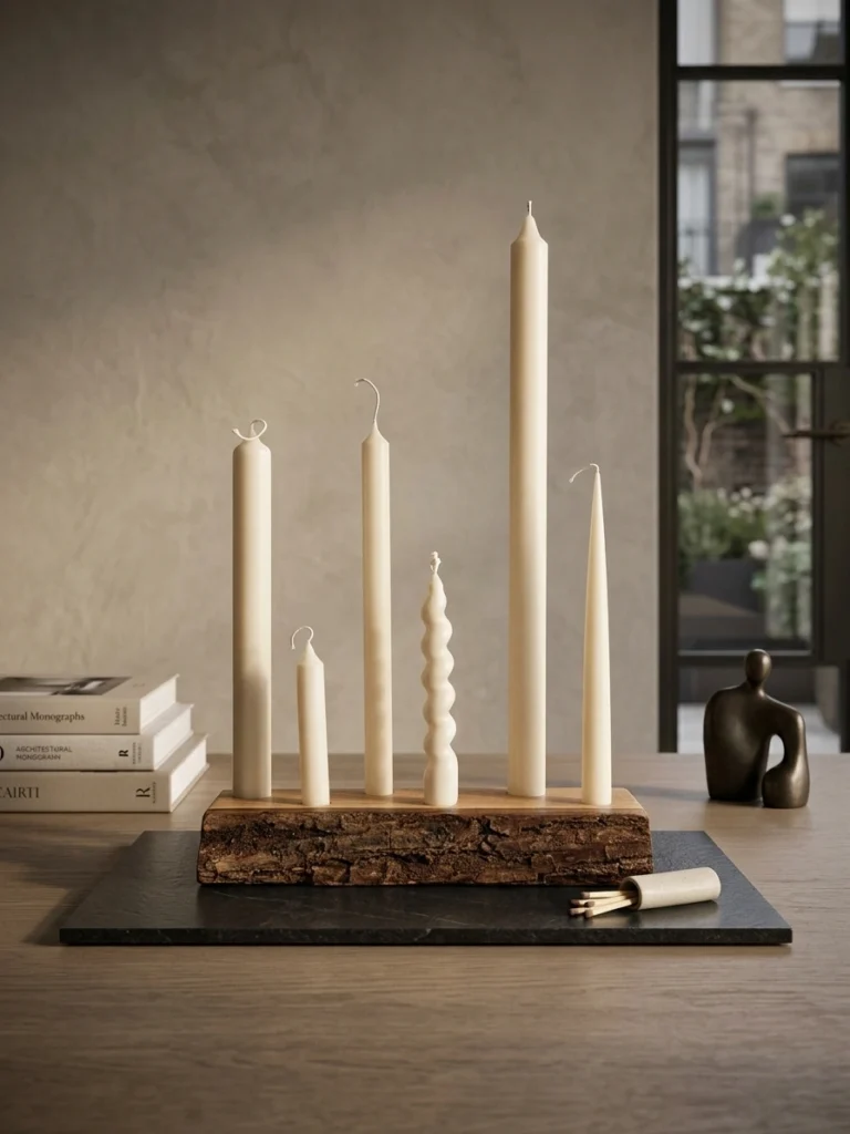 latelierdescires bougies artisanales porte bougies bois 3