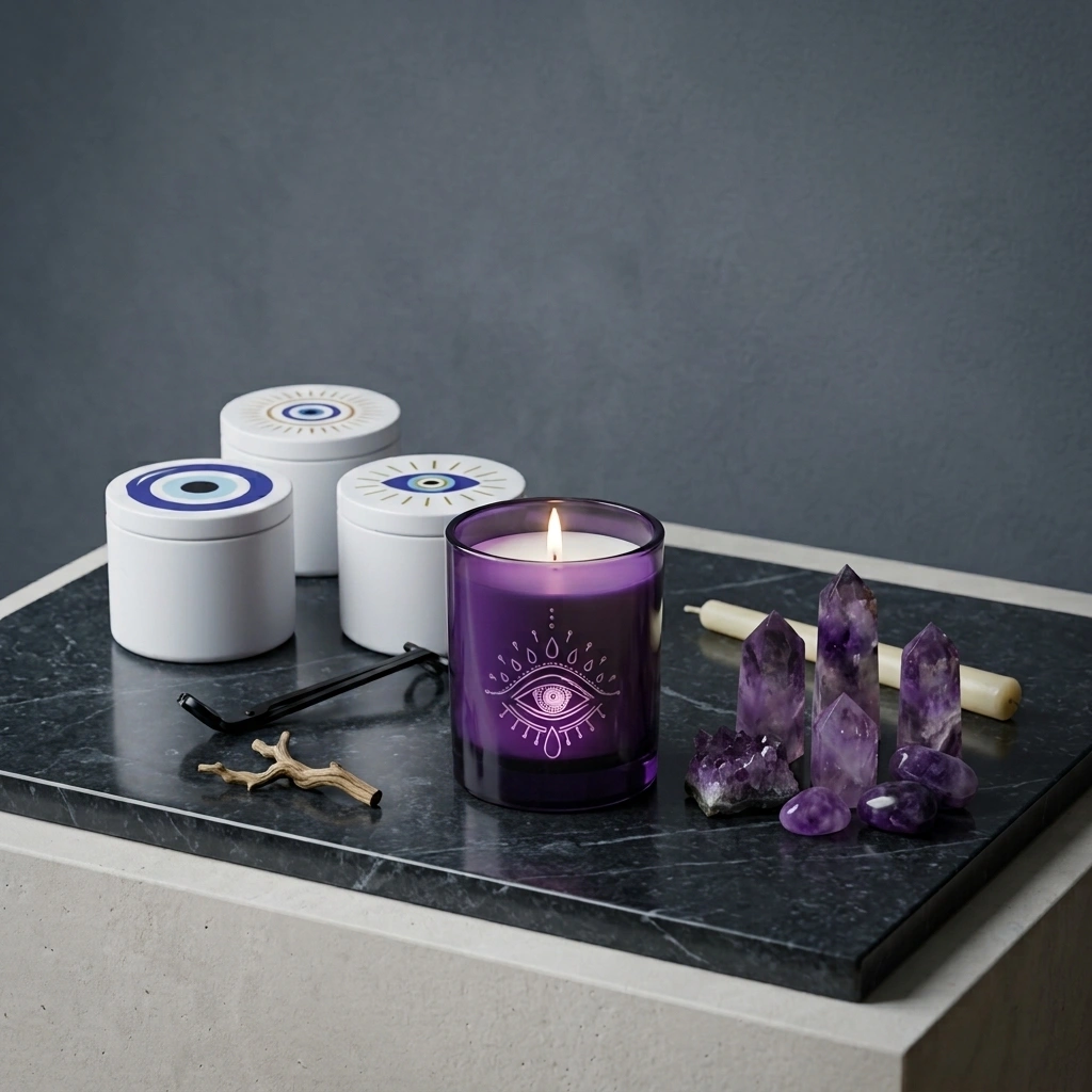 oeil de protection bougies vegetales parfumees nag champa latelierdescires