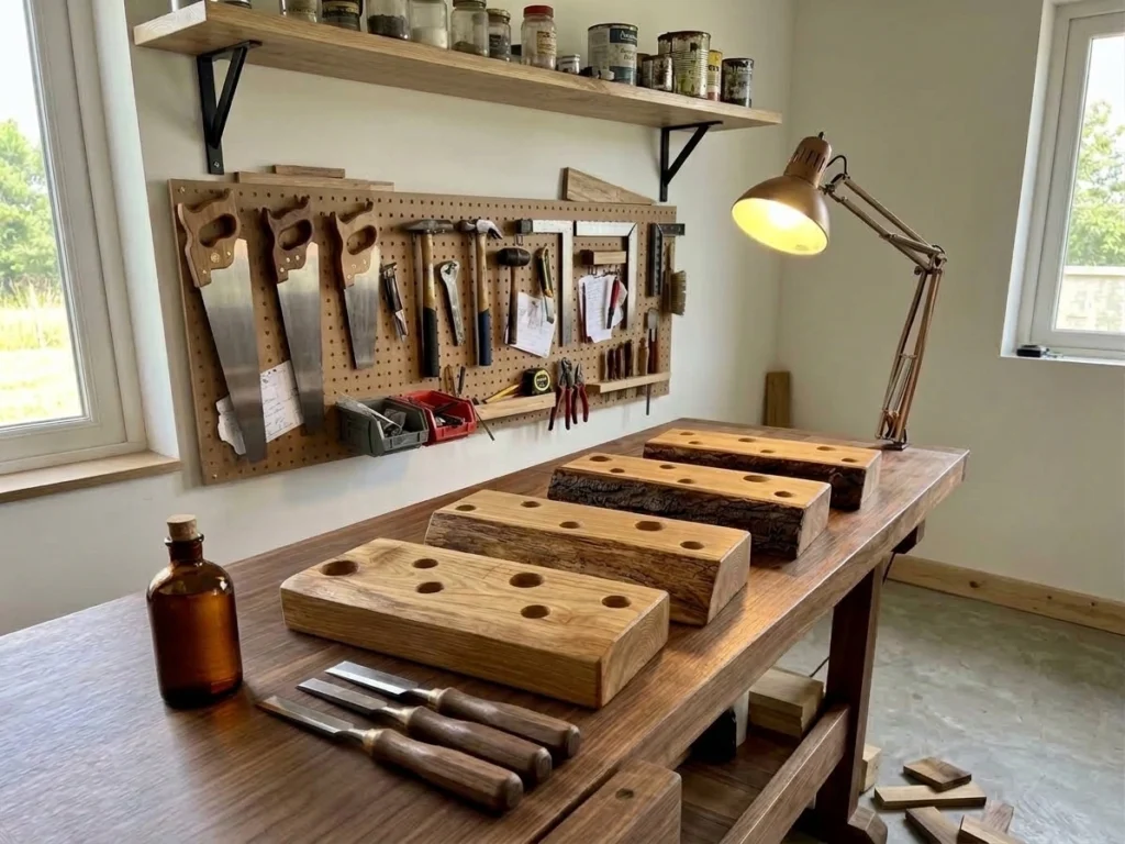 porte cierges artisanal bois latelierdescires